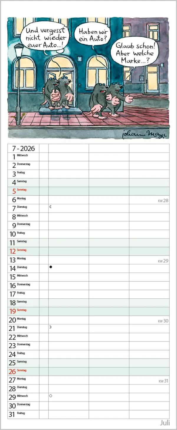 Bild: 9783731884217 | Planer für den (Un-)Ruhestand 2026 | Verlag Korsch | Kalender | 14 S.