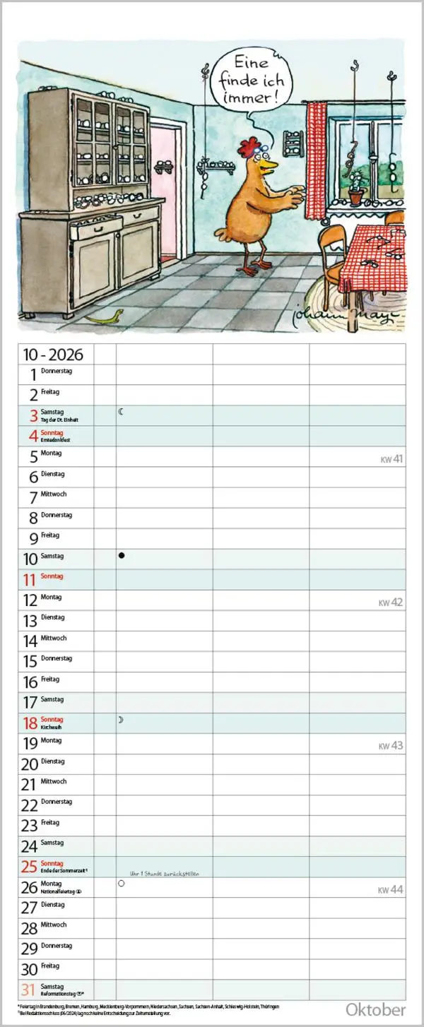 Bild: 9783731884217 | Planer für den (Un-)Ruhestand 2026 | Verlag Korsch | Kalender | 14 S.