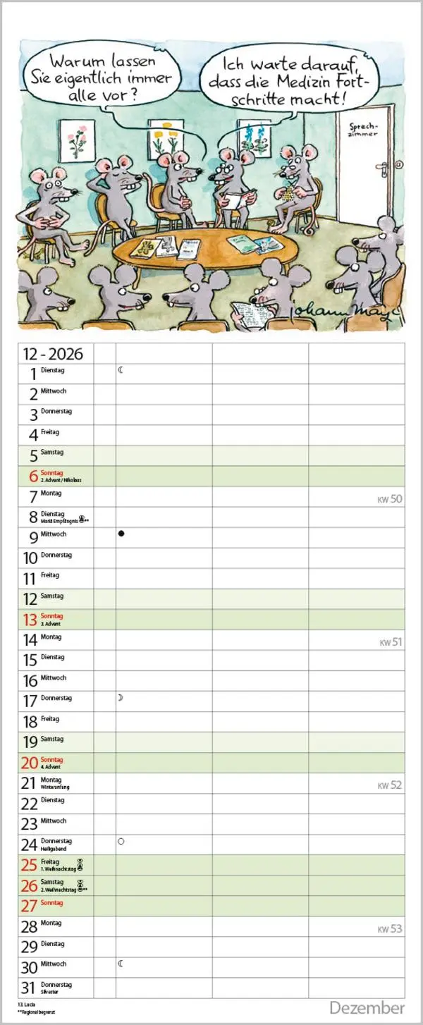 Bild: 9783731884217 | Planer für den (Un-)Ruhestand 2026 | Verlag Korsch | Kalender | 14 S.