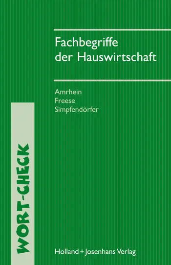 Cover: 9783778274217 | Fachbegriffe der Hauswirtschaft | Lydia Amrhein (u. a.) | Taschenbuch
