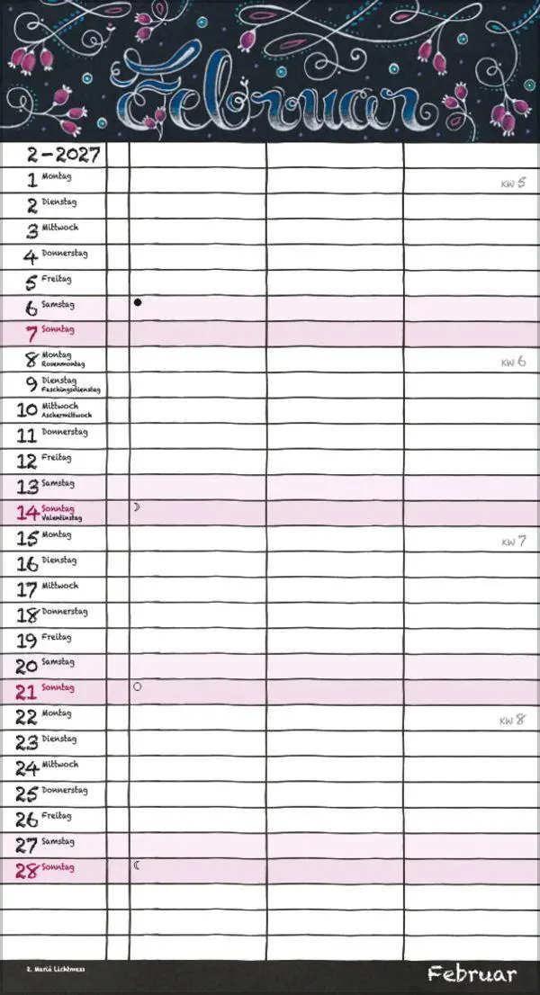 Bild: 9783819304217 | Tafeltimer für 2 mit Zetteltasche 2027 | Korsch Verlag | Kalender