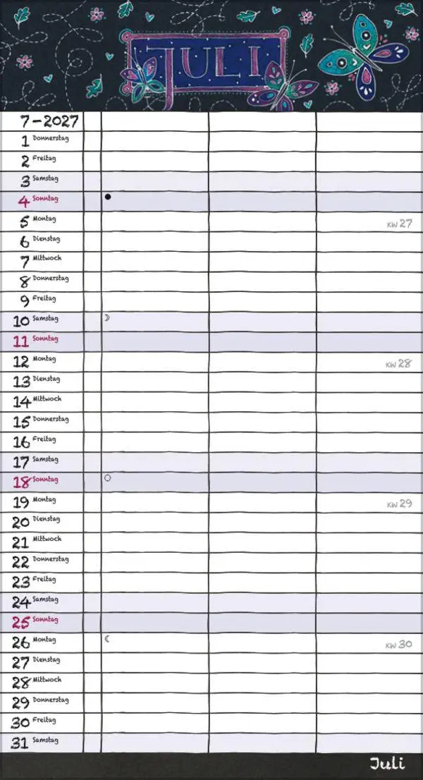 Bild: 9783819304217 | Tafeltimer für 2 mit Zetteltasche 2027 | Korsch Verlag | Kalender