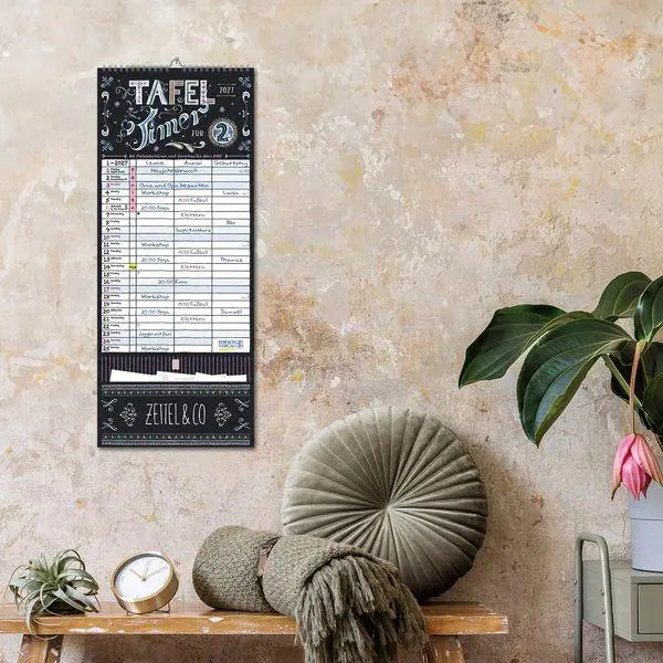Bild: 9783819304217 | Tafeltimer für 2 mit Zetteltasche 2027 | Korsch Verlag | Kalender
