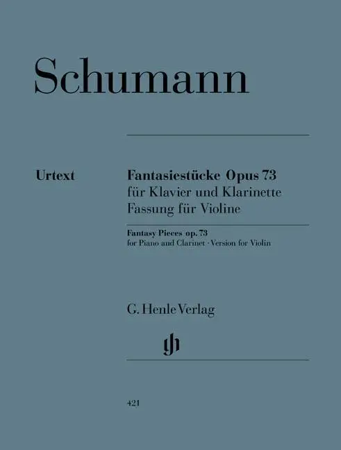 Cover: 9790201804217 | Fantasy Pieces For Piano And Clarinet | Besetzung: Violine und Klavier