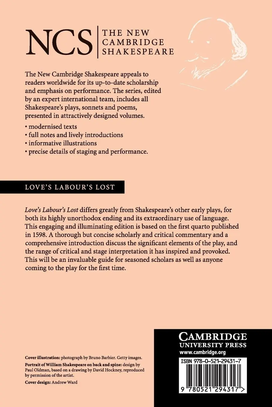 Rückseite: 9780521294317 | Love's Labour's Lost | William Shakespeare | Taschenbuch | Englisch