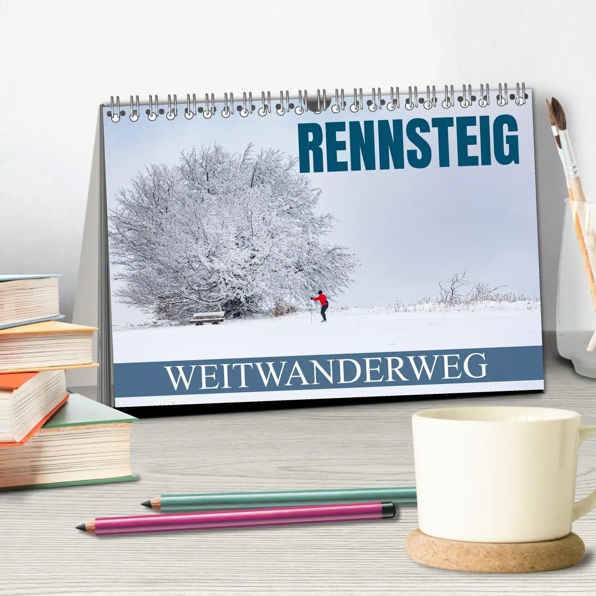 Bild: 9783457404317 | Rennsteig - Weitwanderweg (Tischkalender 2026 DIN A5 quer),...