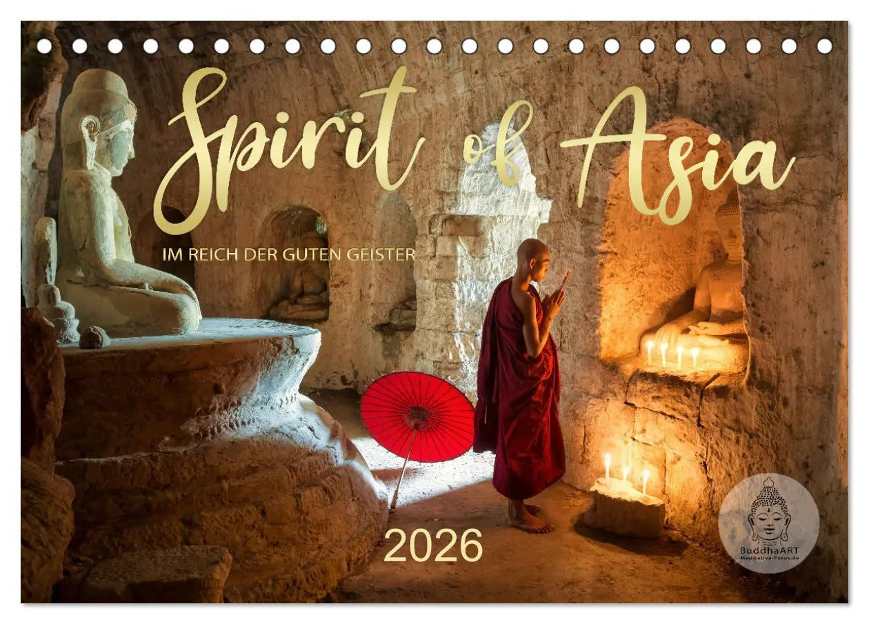 Cover: 9783457644317 | Spirit of Asia - Im Reich der guten Geister (Tischkalender 2026 DIN...