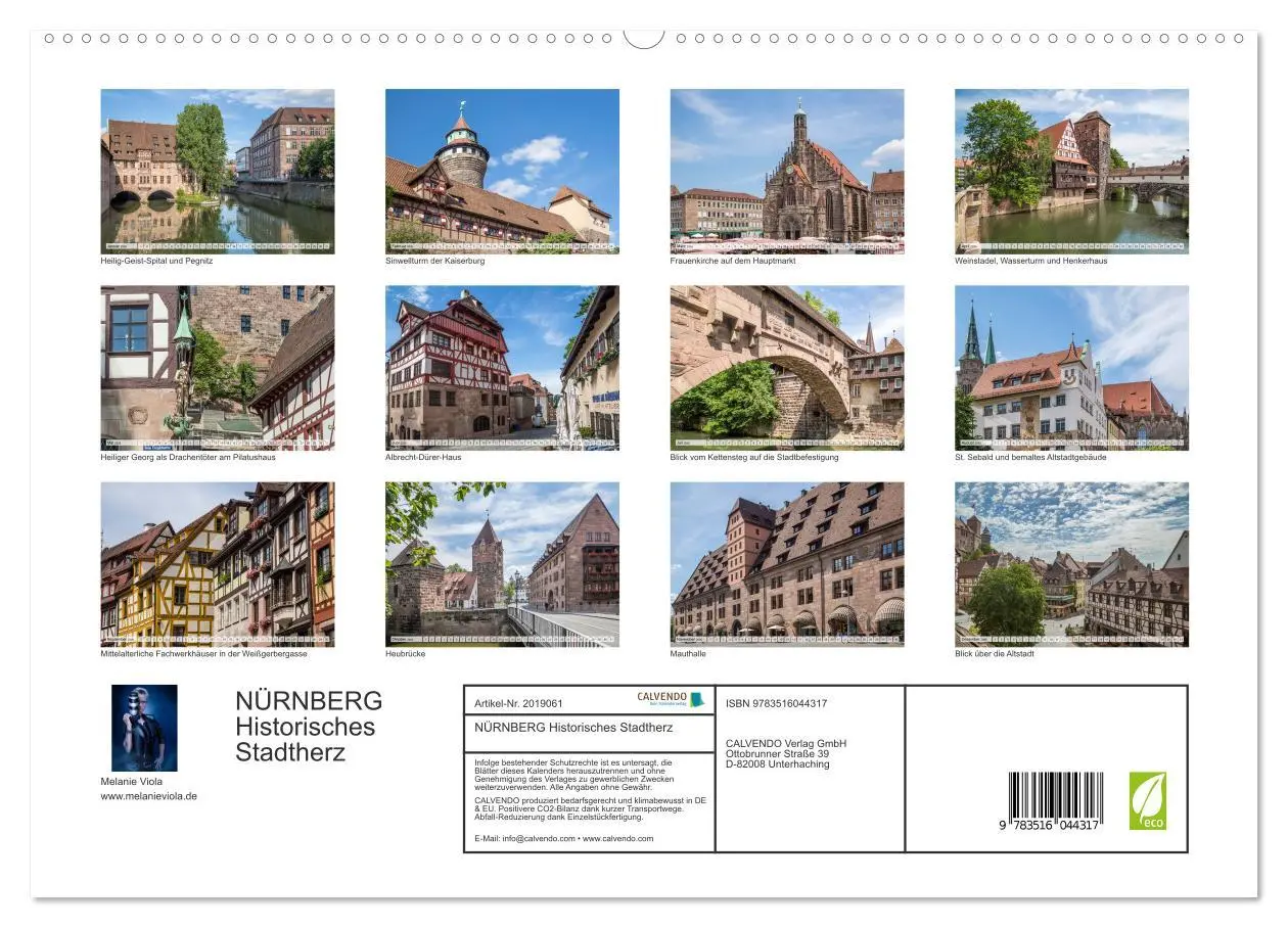 Bild: 9783516044317 | NÜRNBERG Historisches Stadtherz (hochwertiger Premium Wandkalender...