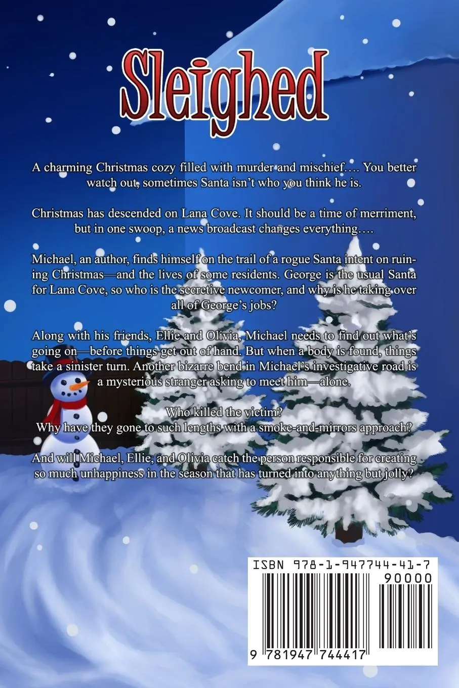 Rückseite: 9781947744417 | Sleighed (Book 1) | The Coffee House Sleuths | T. Lockhaven | Buch