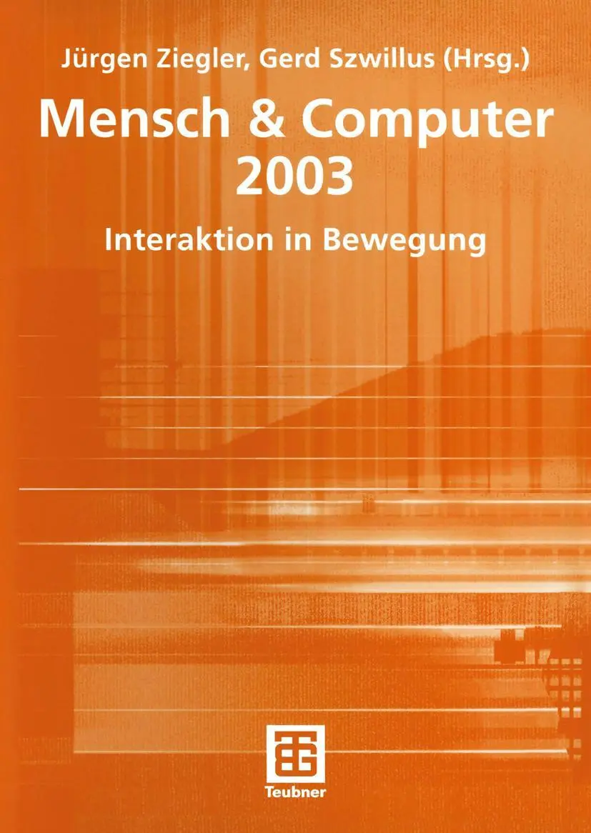 Cover: 9783519004417 | Mensch &amp; Computer 2003 | Interaktion in Bewegung | Szwillus (u. a.)