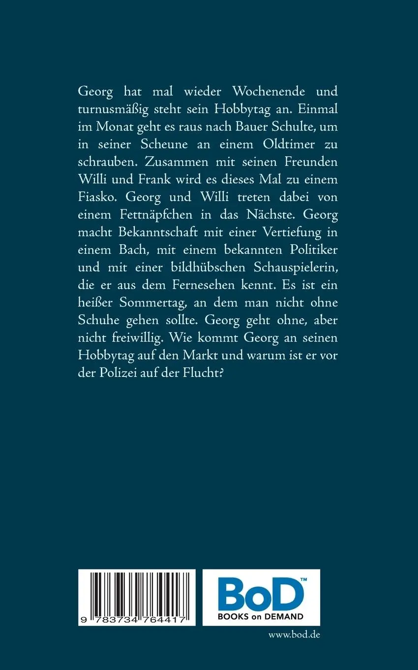 Rückseite: 9783734764417 | Hobbytag | Geschichten von Georg | Scharowetz (u. a.) | Taschenbuch
