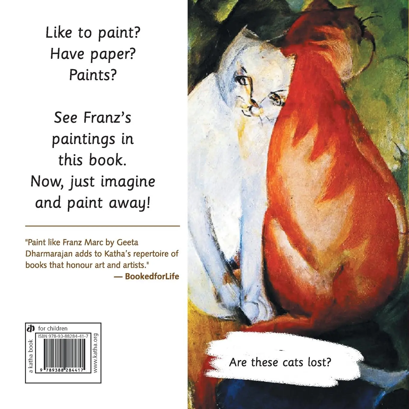 Rückseite: 9789388284417 | Paint like Franz Marc | Geeta Dharmarajan | Taschenbuch | Englisch