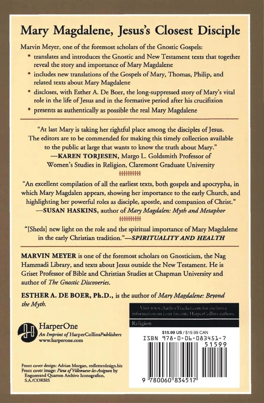 Rückseite: 9780060834517 | Gospels of Mary, The | Marvin W Meyer (u. a.) | Taschenbuch | Englisch