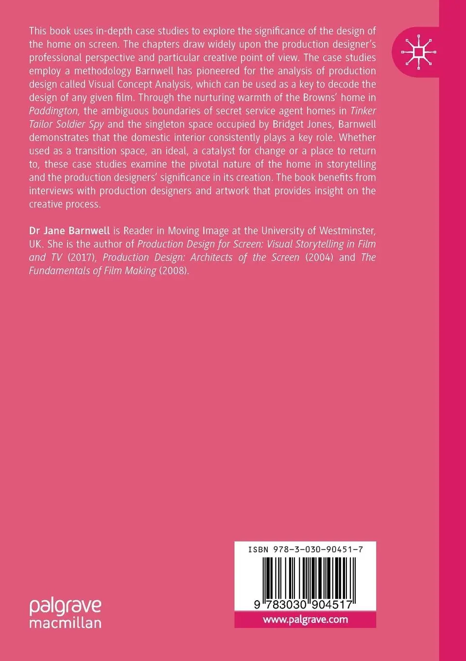 Rückseite: 9783030904517 | Production Design &amp; the Cinematic Home | Jane Barnwell | Taschenbuch