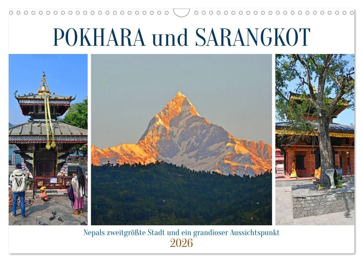 Cover: 9783457484517 | POKHARA und SARANGKOT (Wandkalender 2026 DIN A3 quer), CALVENDO...