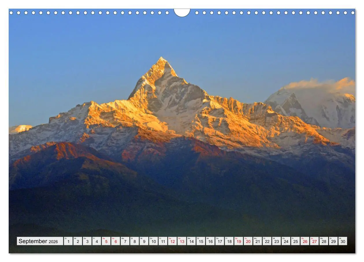 Bild: 9783457484517 | POKHARA und SARANGKOT (Wandkalender 2026 DIN A3 quer), CALVENDO...