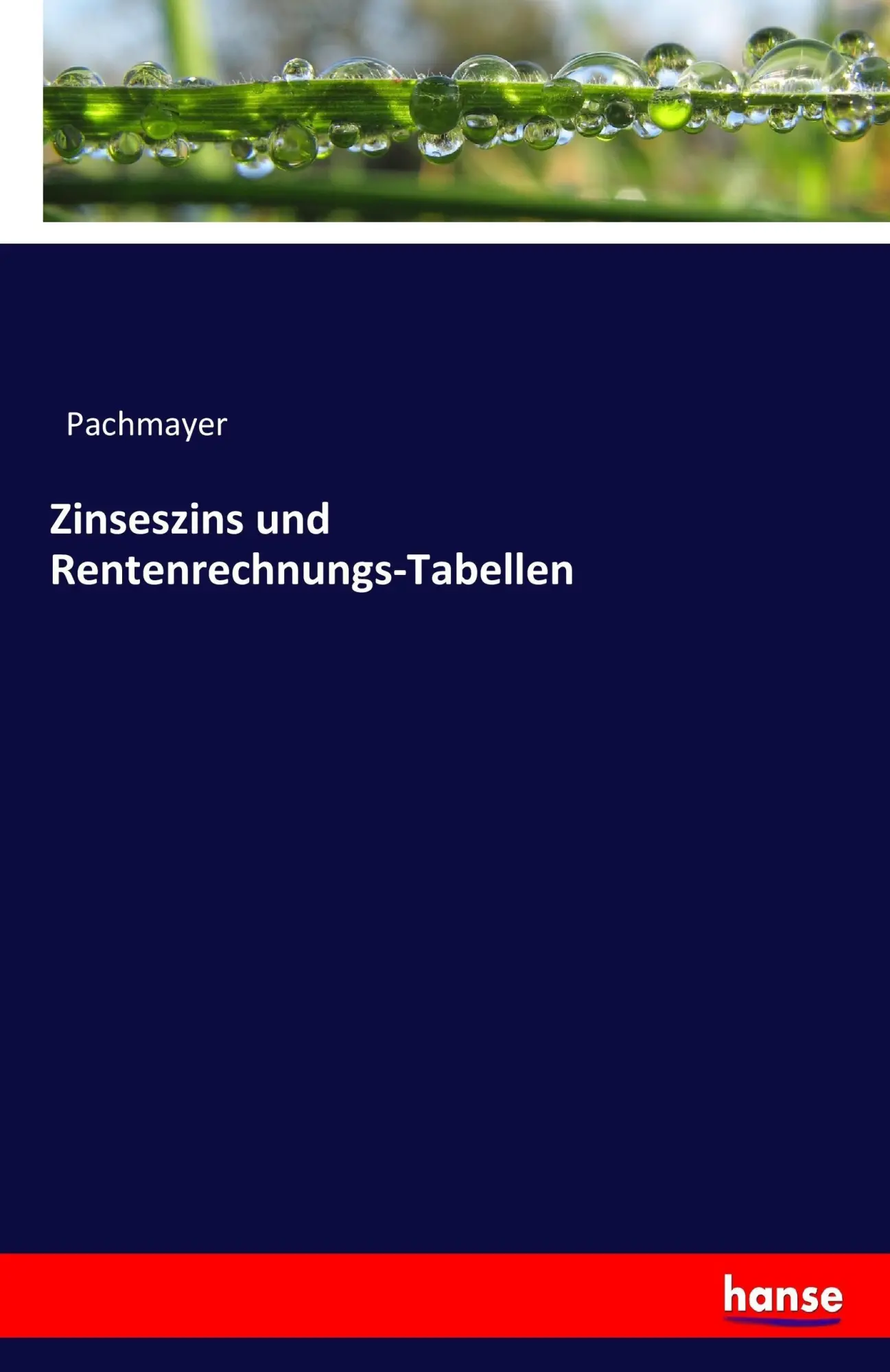 Cover: 9783744654517 | Zinseszins und Rentenrechnungs-Tabellen | Pachmayer | Taschenbuch