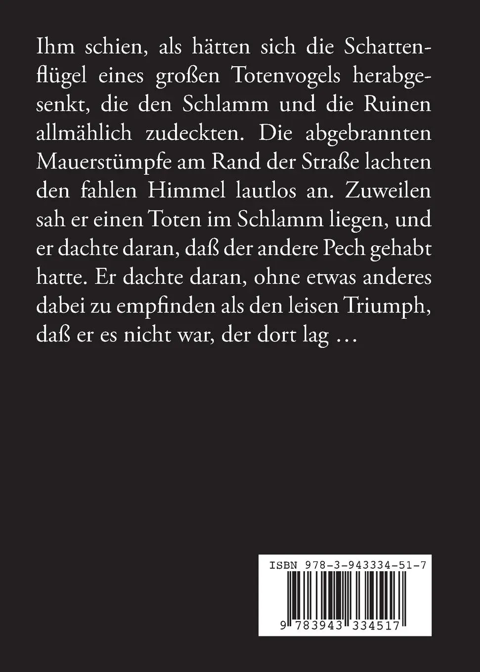 Rückseite: 9783943334517 | Nacht | Edgar Hilsenrath | Taschenbuch | 658 S. | Deutsch | 2016