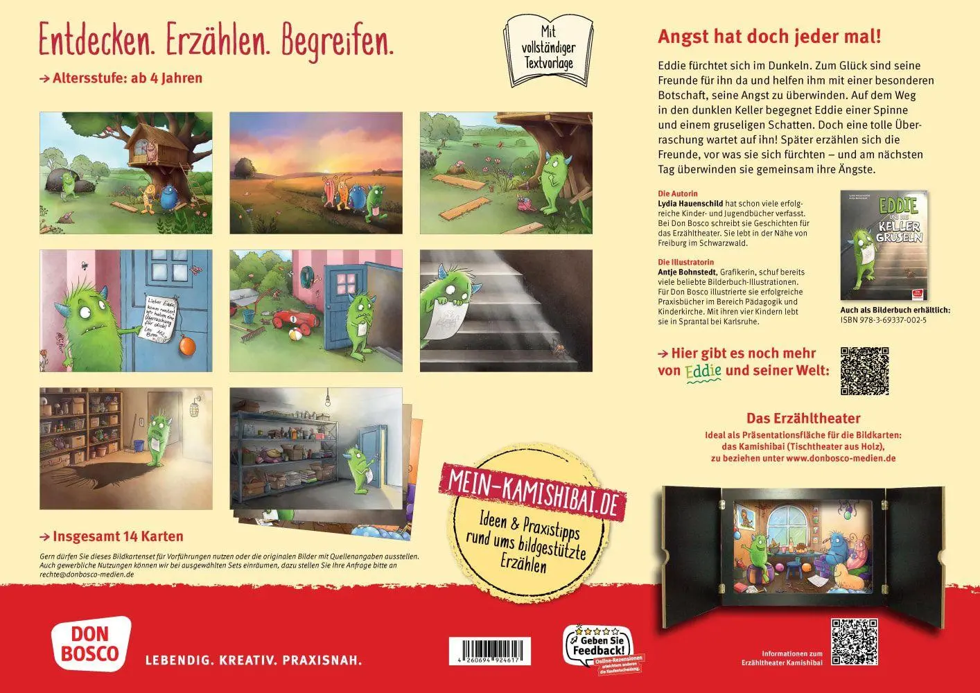 Bild: 4260694924617 | Eddie und das Kellergruseln. Kamishibai Bildkartenset | Hauenschild