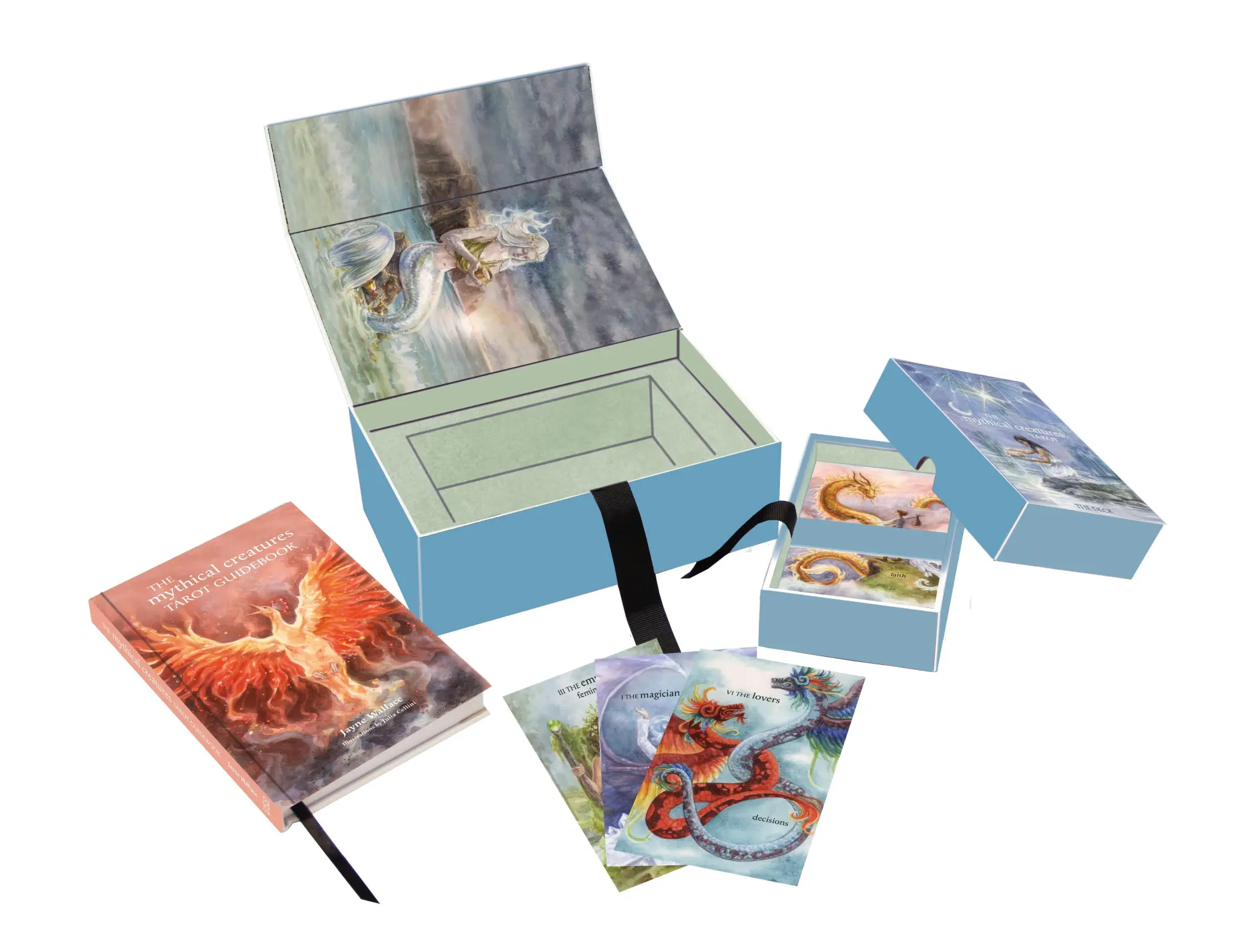 Bild: 9781800654617 | The Mythical Creatures Tarot | Jayne Wallace | Taschenbuch | Englisch