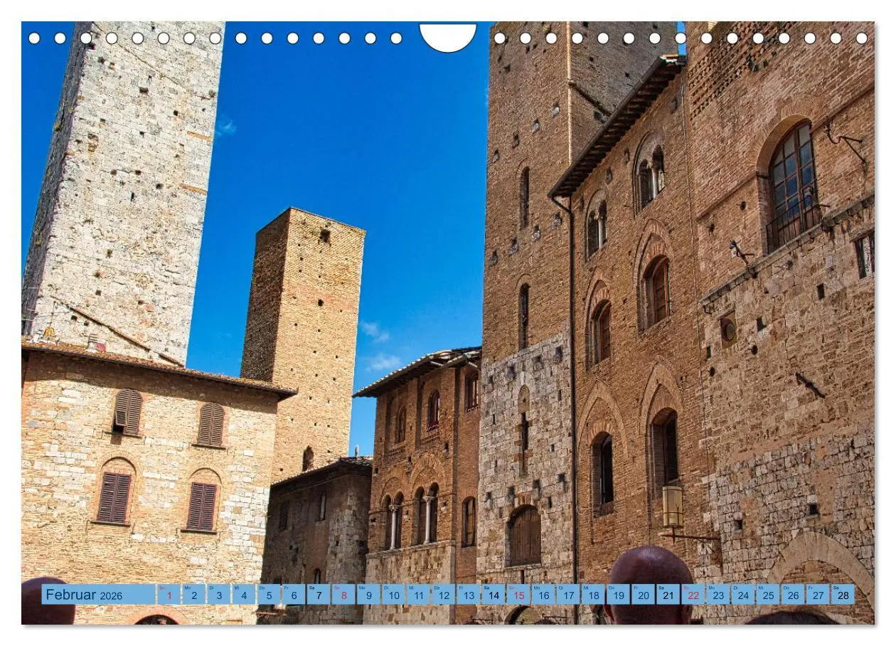 Bild: 9783457544617 | Impressionen aus San Gimignano (Wandkalender 2026 DIN A4 quer),...