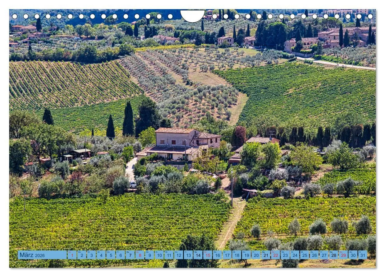 Bild: 9783457544617 | Impressionen aus San Gimignano (Wandkalender 2026 DIN A4 quer),...