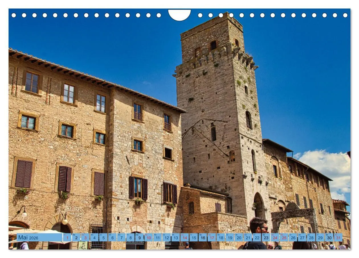 Bild: 9783457544617 | Impressionen aus San Gimignano (Wandkalender 2026 DIN A4 quer),...