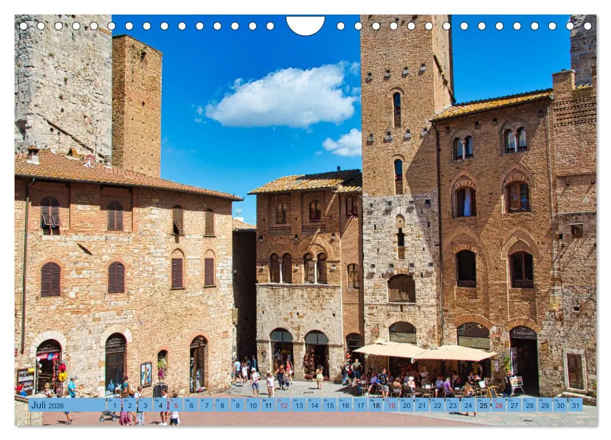 Bild: 9783457544617 | Impressionen aus San Gimignano (Wandkalender 2026 DIN A4 quer),...