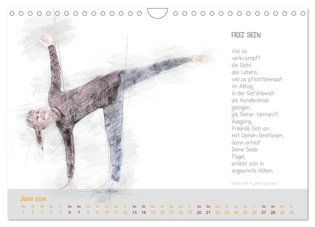 Bild: 9783457854617 | YOGA Inspirationen mit Texten zum Nachdenken (Wandkalender 2026 DIN...