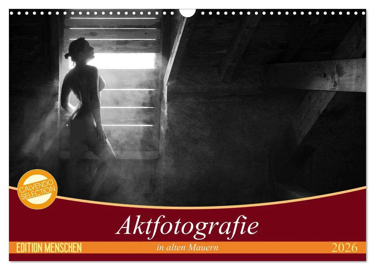 Cover: 9783516184617 | Aktfotografie in alten Mauern (Wandkalender 2026 DIN A3 quer),...