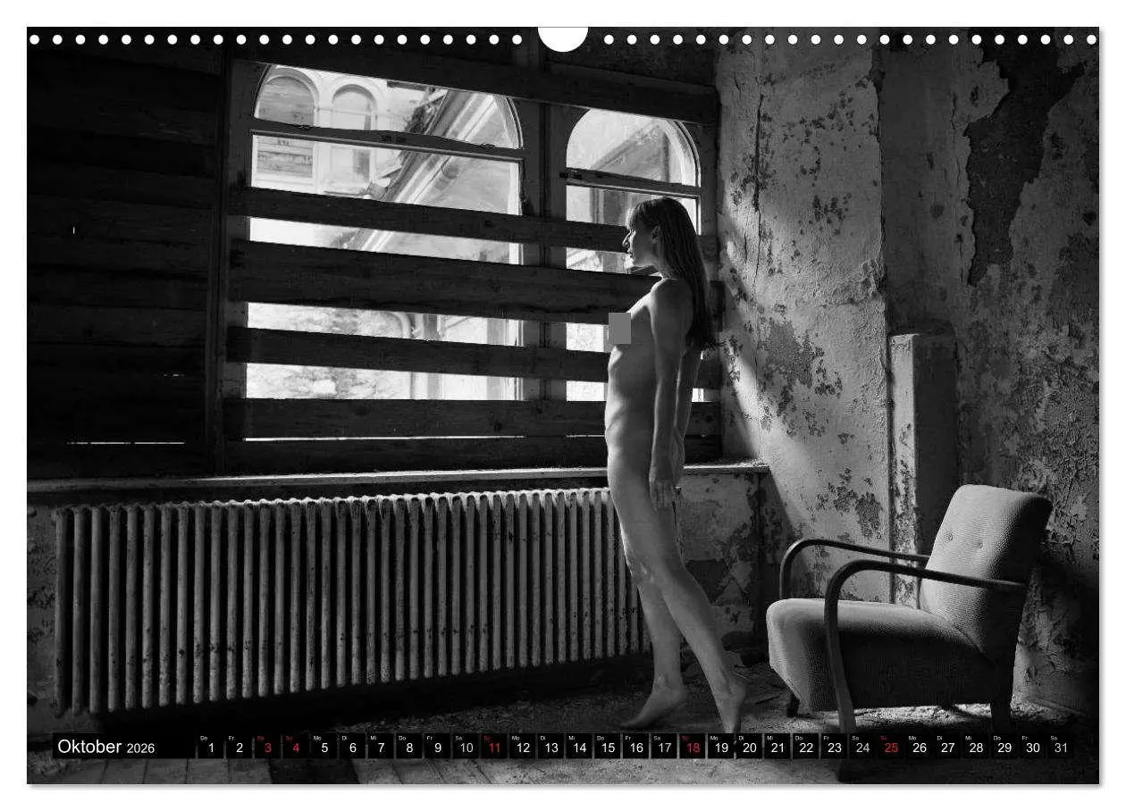 Bild: 9783516184617 | Aktfotografie in alten Mauern (Wandkalender 2026 DIN A3 quer),...