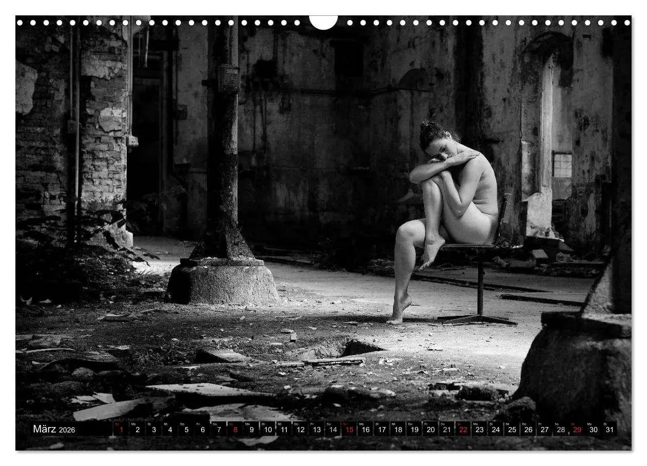 Bild: 9783516184617 | Aktfotografie in alten Mauern (Wandkalender 2026 DIN A3 quer),...