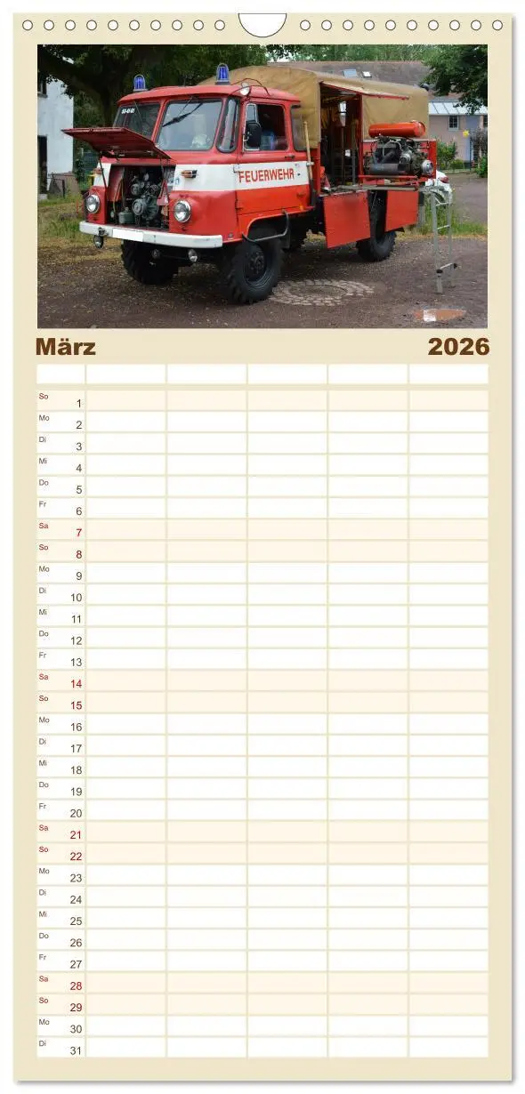 Bild: 9783516494617 | Familienplaner 2026 - Einsatzfahrzeuge aus Ostdeutschland von 1961...