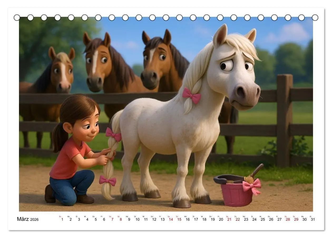 Bild: 9783516704617 | Mädchen brauchen ein Hoppi (Tischkalender 2026 DIN A5 quer),...