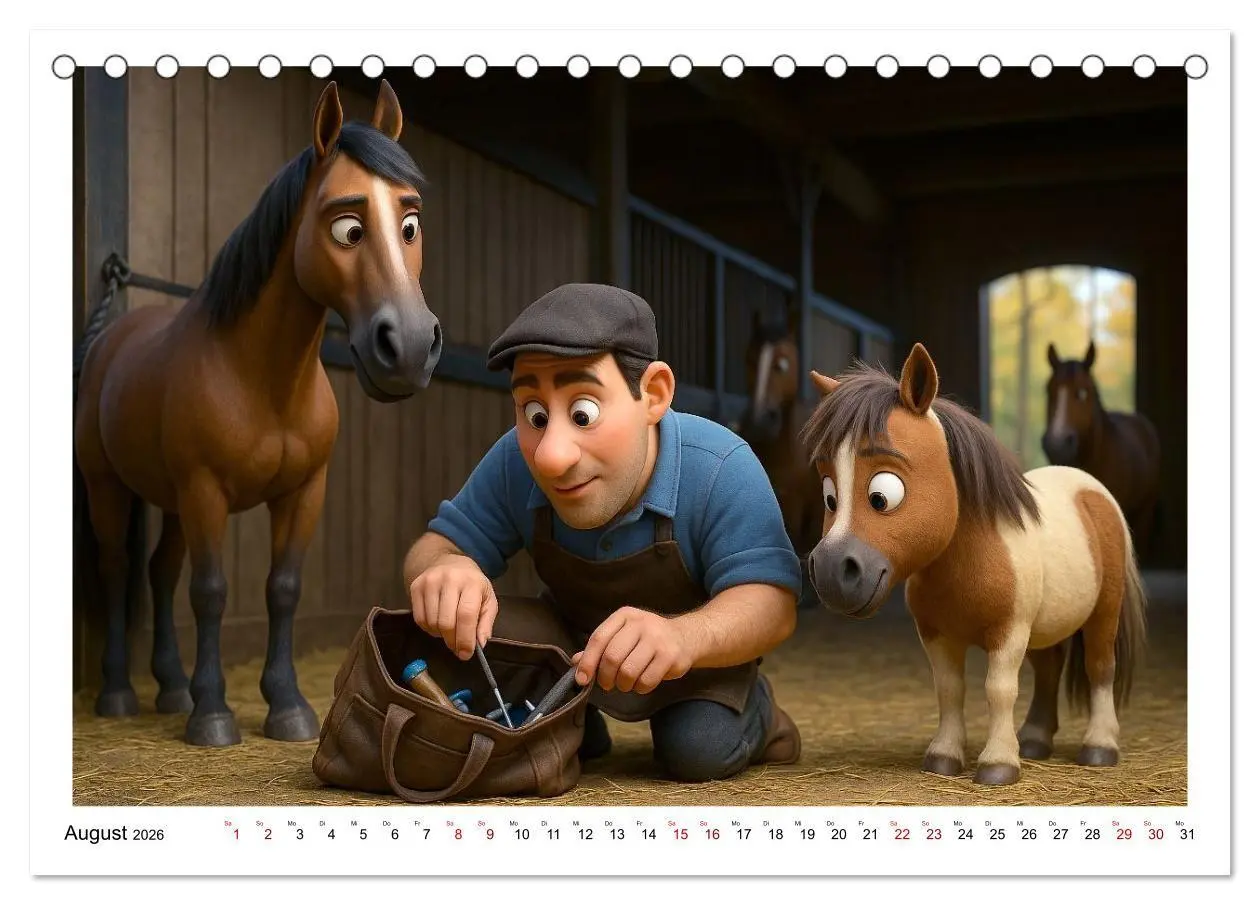 Bild: 9783516704617 | Mädchen brauchen ein Hoppi (Tischkalender 2026 DIN A5 quer),...