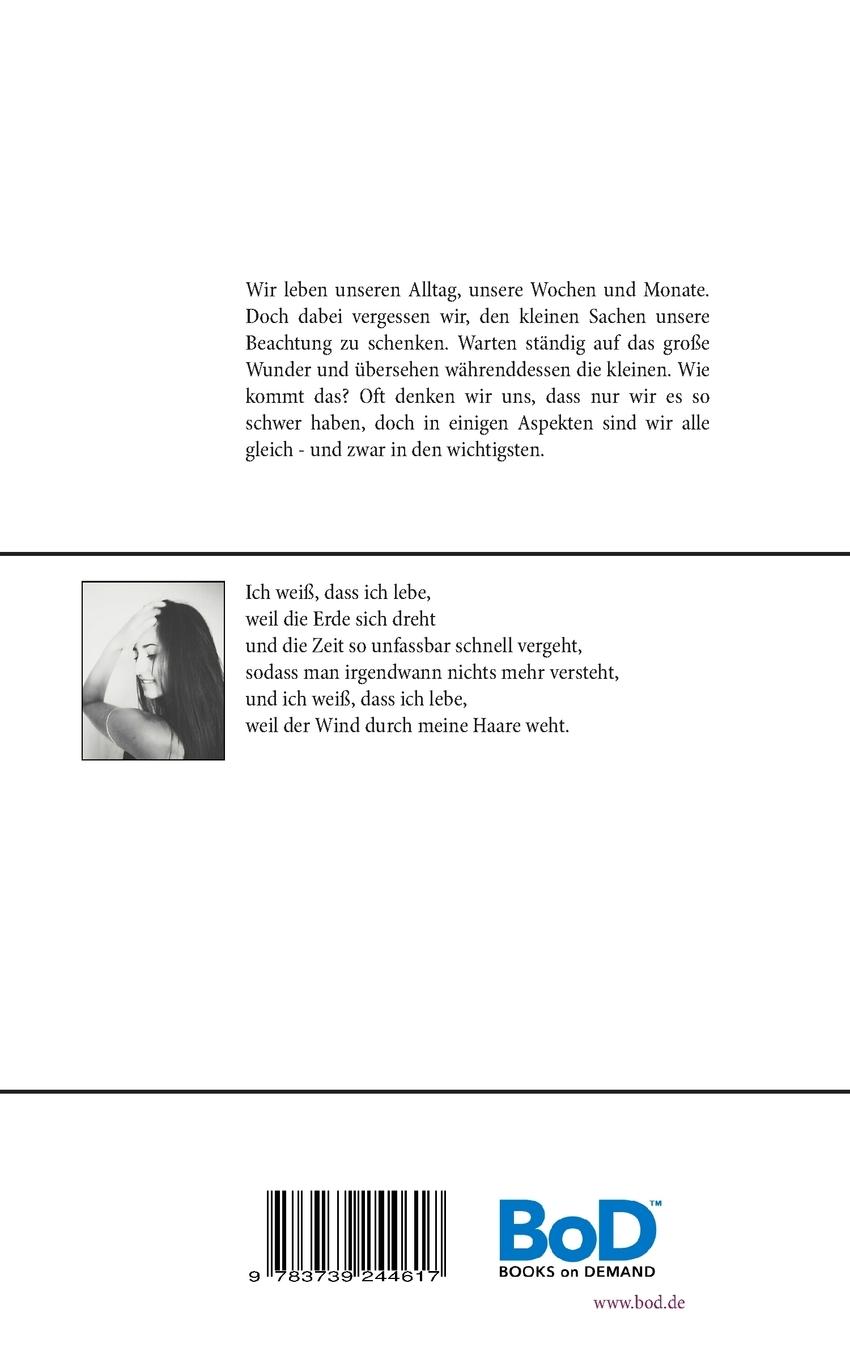 Rückseite: 9783739244617 | Ins Leben gedacht | Alina Winschu | Taschenbuch | 100 S. | Deutsch
