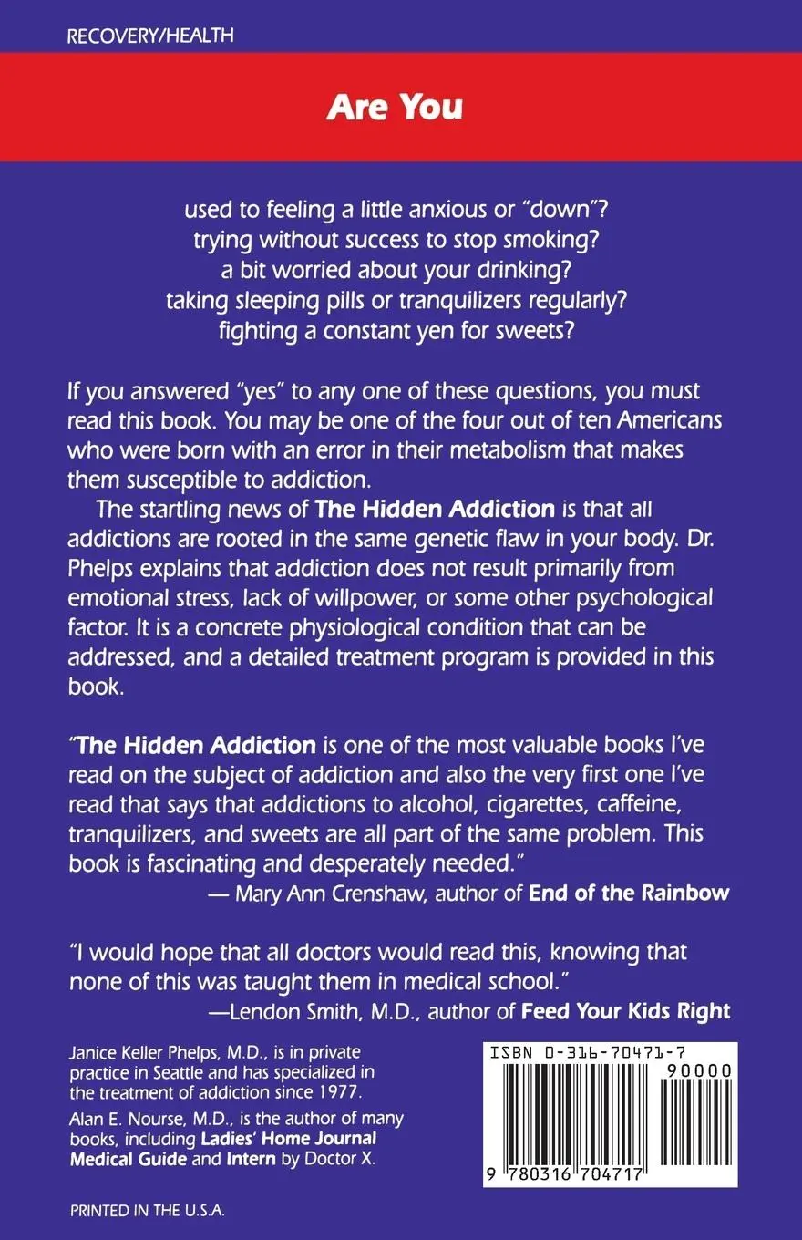 Rückseite: 9780316704717 | Hidden Addiction and How to Get Free | Phelps (u. a.) | Taschenbuch