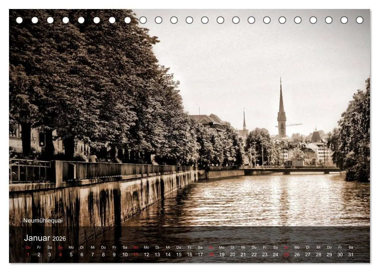 Bild: 9783516174717 | Gutes altes Zürich (Tischkalender 2026 DIN A5 quer), CALVENDO...