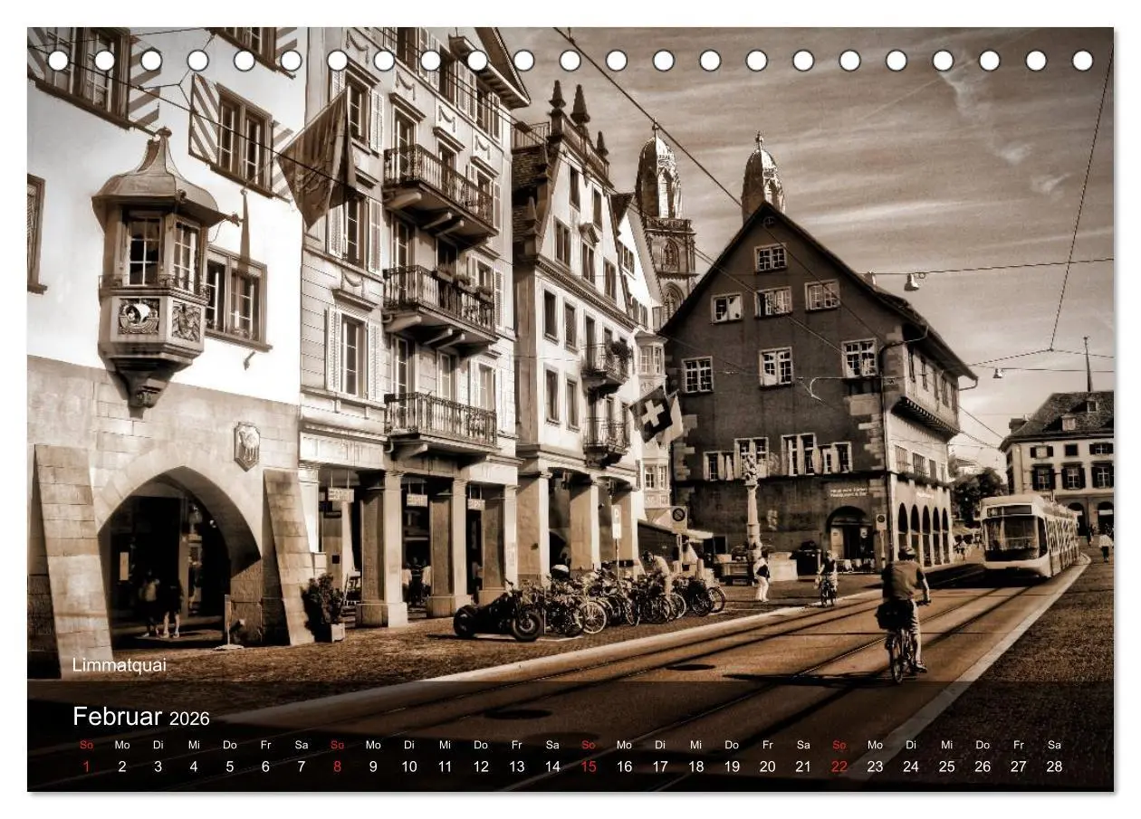 Bild: 9783516174717 | Gutes altes Zürich (Tischkalender 2026 DIN A5 quer), CALVENDO...