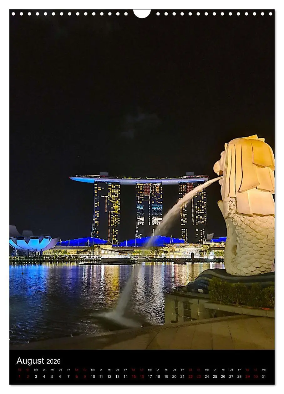 Bild: 9783516244717 | Singapur - Faszinierende Lichterwelt Marina Bay (Wandkalender 2026...