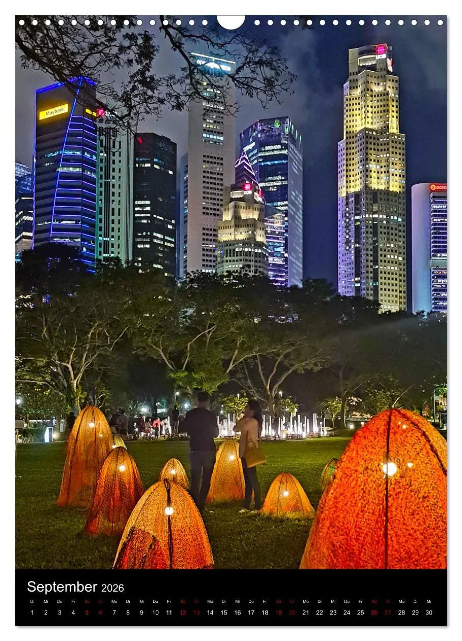 Bild: 9783516244717 | Singapur - Faszinierende Lichterwelt Marina Bay (Wandkalender 2026...