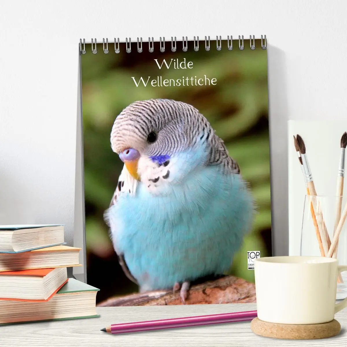 Bild: 9783516484717 | Wilde Wellensittiche (Tischkalender 2026 DIN A5 hoch), CALVENDO...
