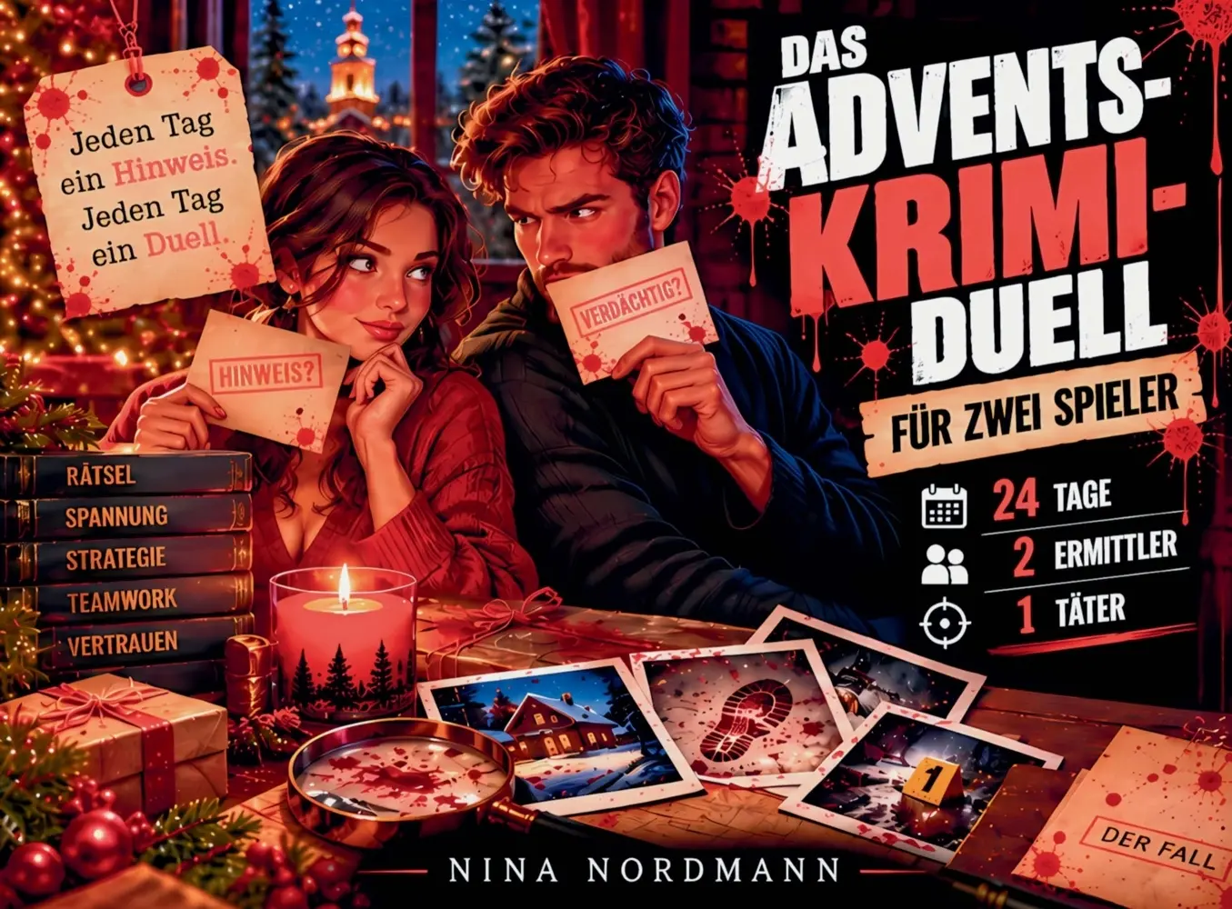 Cover: 9783982854717 | Das Advents-Krimi-Duell für zwei Spieler: | Nina Nordmann | Buch