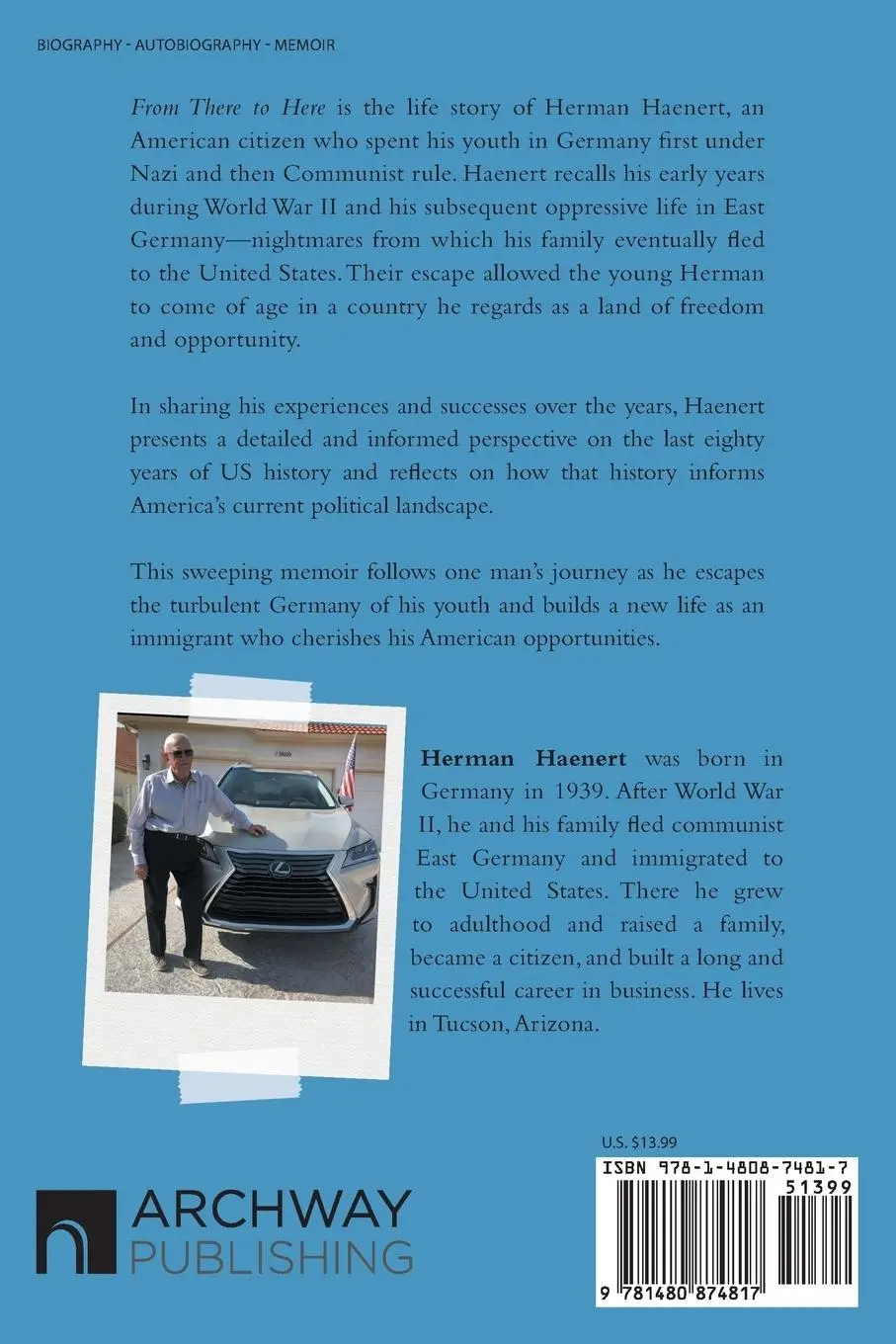 Rückseite: 9781480874817 | From There to Here | Herman Haenert | Taschenbuch | Englisch | 2019