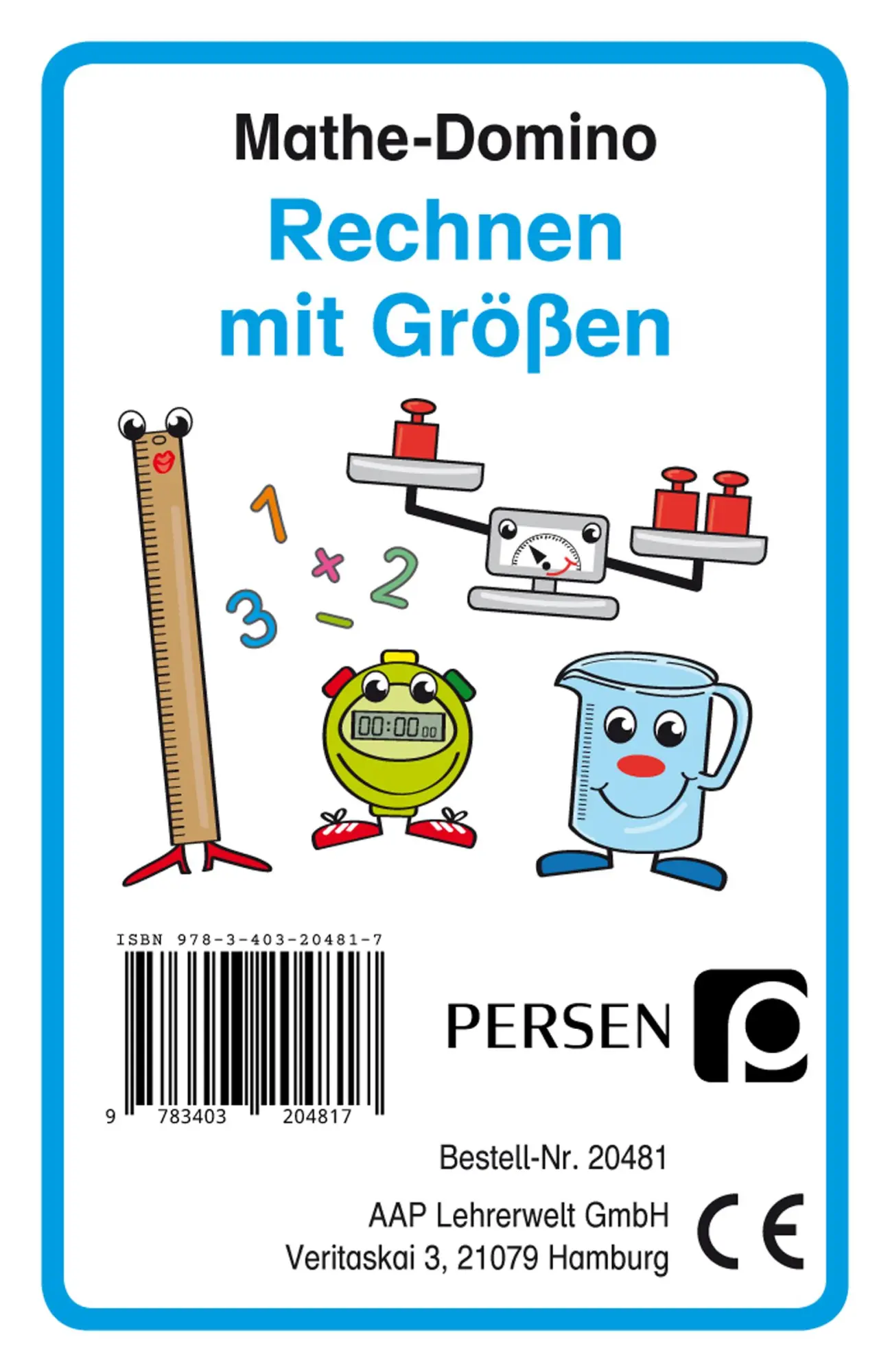 Cover: 9783403204817 | Mathe-Domino: Rechnen mit Größen | 3. und 4. Klasse | Finkenstein