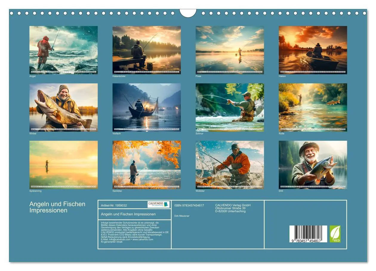 Bild: 9783457454817 | Angeln und Fischen Impressionen (Wandkalender 2026 DIN A3 quer),...