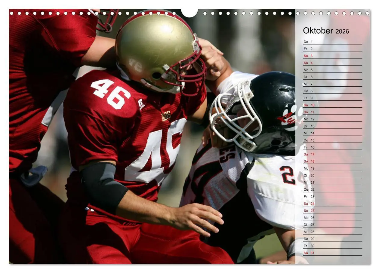 Bild: 9783457904817 | American Football - Touchdown (Wandkalender 2026 DIN A3 quer),...
