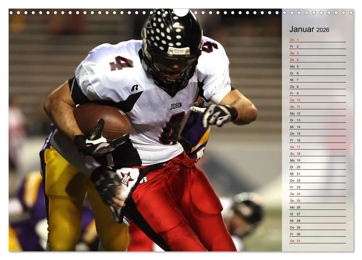 Bild: 9783457904817 | American Football - Touchdown (Wandkalender 2026 DIN A3 quer),...