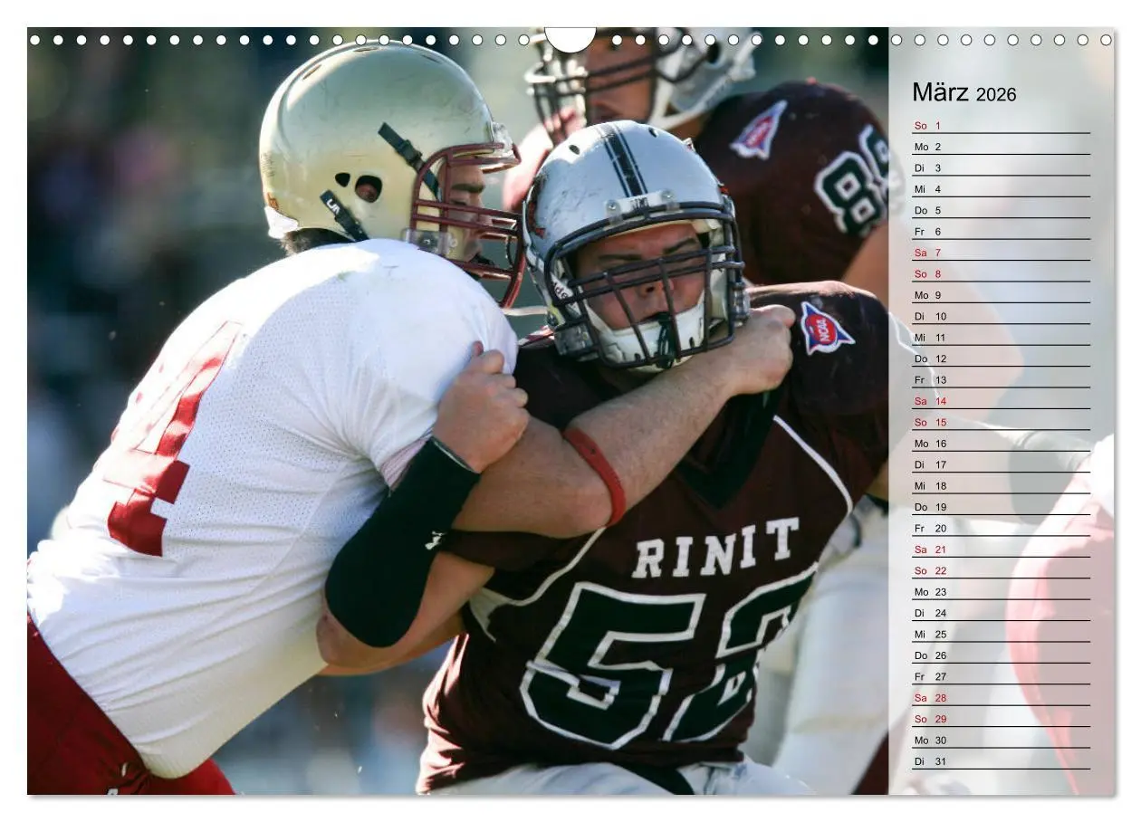 Bild: 9783457904817 | American Football - Touchdown (Wandkalender 2026 DIN A3 quer),...