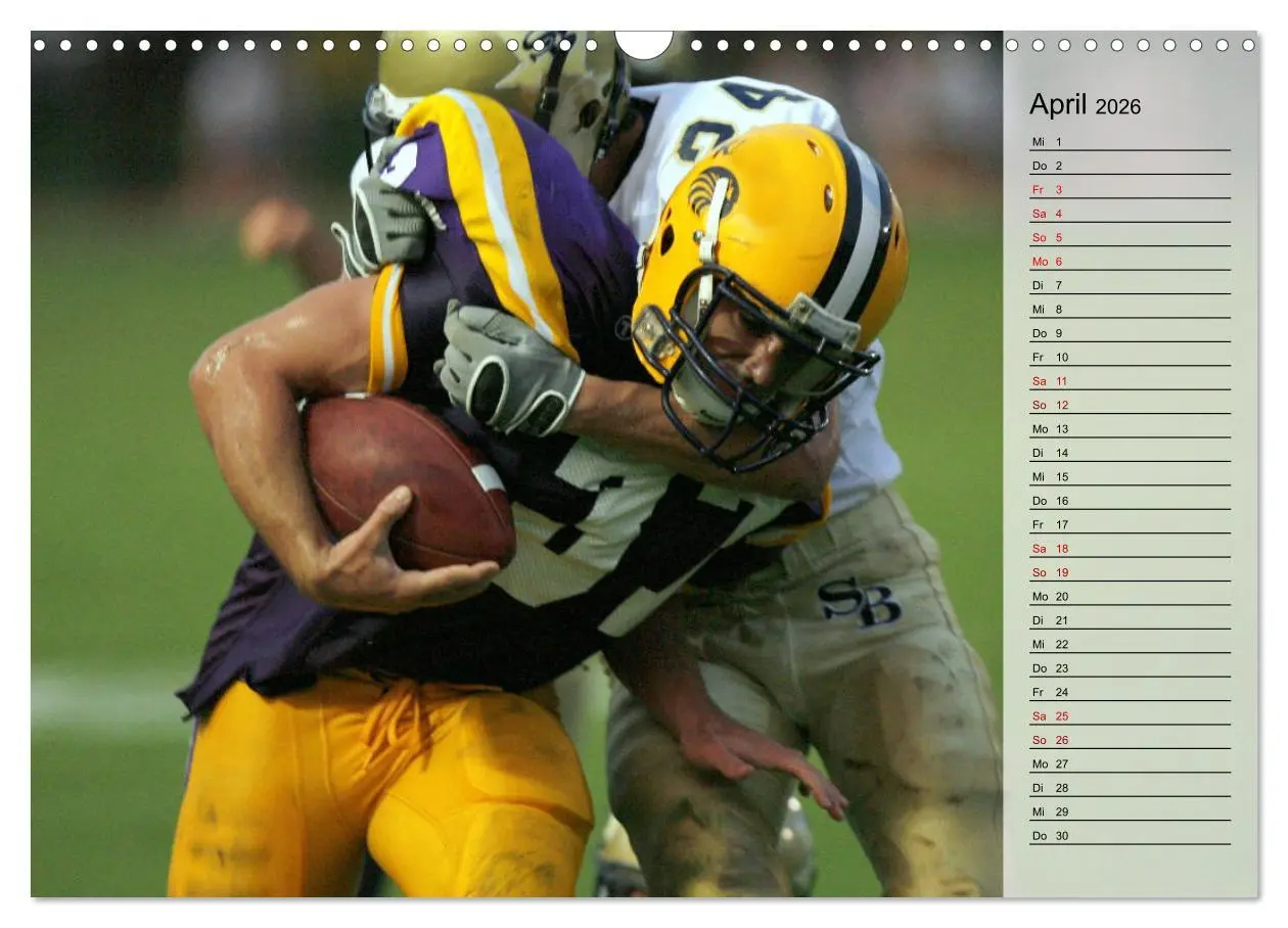 Bild: 9783457904817 | American Football - Touchdown (Wandkalender 2026 DIN A3 quer),...